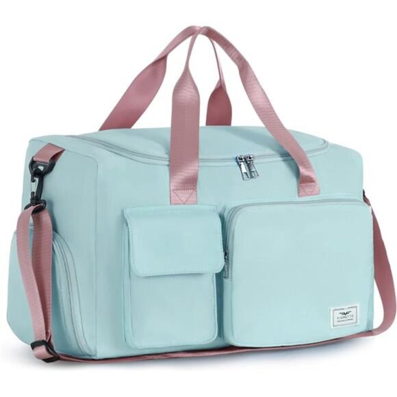 Women's Gym Duffle Bag with Shoes Compartment, 37L Capacity, Ideal for Travel - Picture 1 of 7